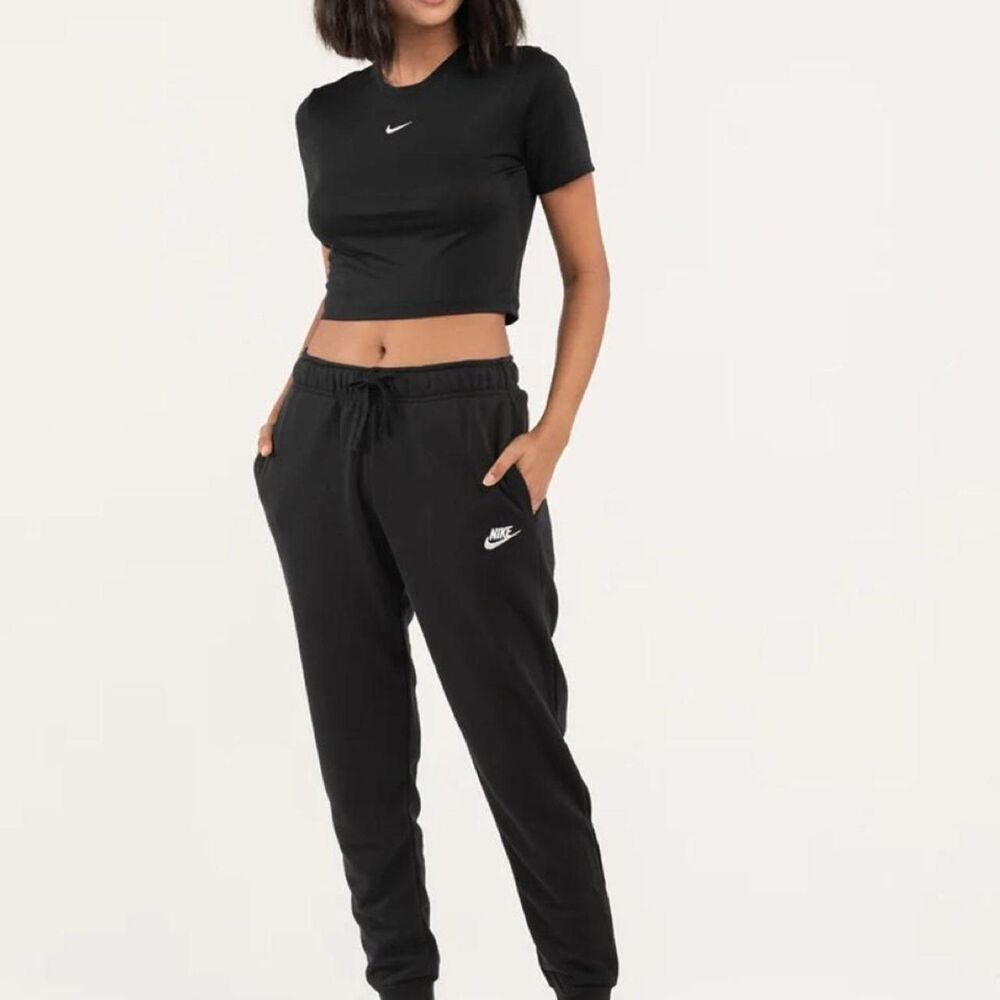 Nike Black Knit Joggers Lightweight Athletic Sweatpants Casual Activewear Pants